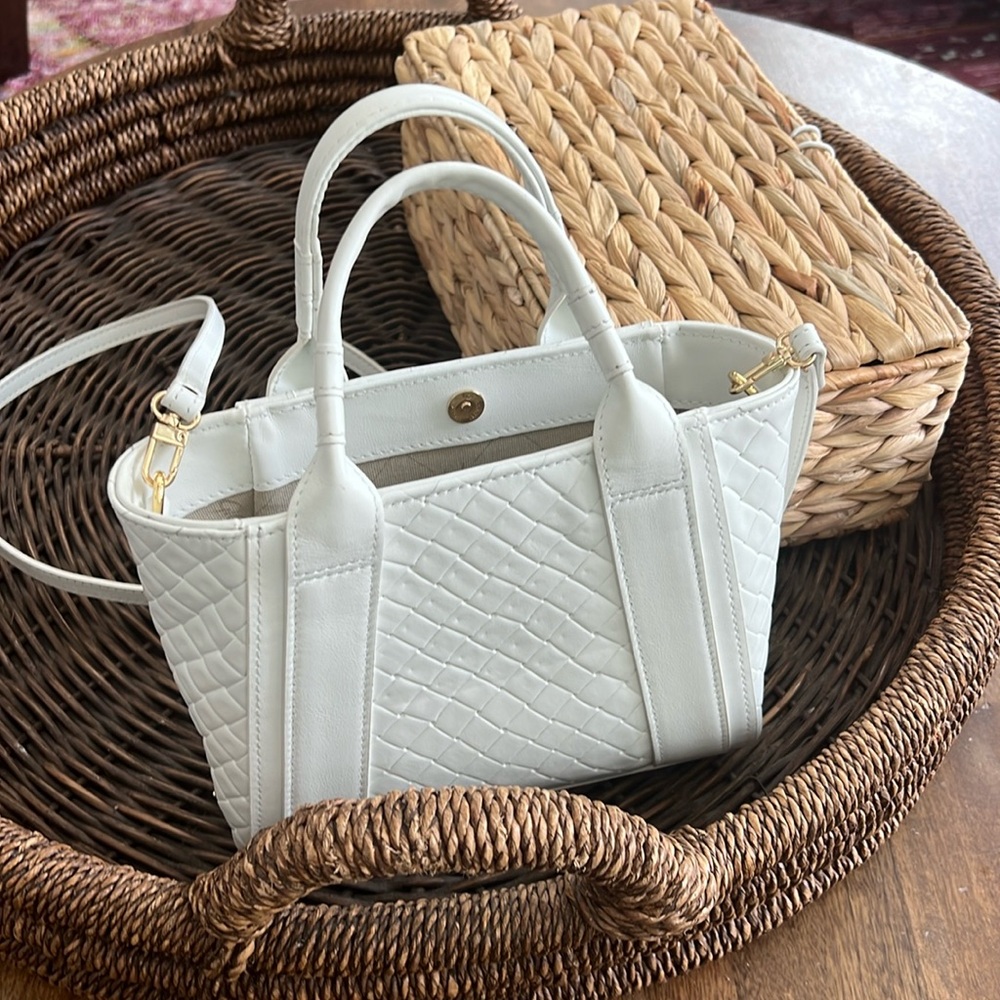 Gigi New York mini Dylan satchel white leather !!SPRING BaG